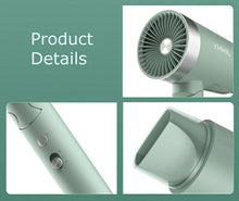 Carica l'immagine nel visualizzatore di Gallery, JIMMY F2 Asciugacapelli ultrasonico compatto e pieghevole con Nano-ioni e controllo del calore