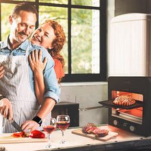 Carica l'immagine nel visualizzatore di Gallery, Barbecue Elettrico Txuletaco 8000 Inferno 850ºC 2200W Nero