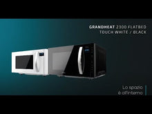 Carica e avvia il video nel visualizzatore di galleria, Microonde GrandHeat 2300 Flatbed Touch White