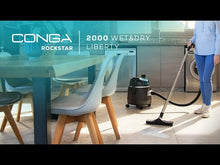 Carica e avvia il video nel visualizzatore di galleria, Aspirapolvere Conga RockStar 2000 Wet&Dry Liberty