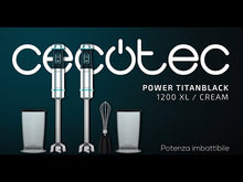 Carica e avvia il video nel visualizzatore di galleria, Frullatore a immersione Power TitanBlack 1200 XL Cream