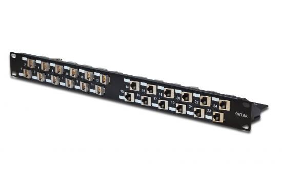 Pannello Patch 24 Porte Modulare Vuoto Per Rack 19