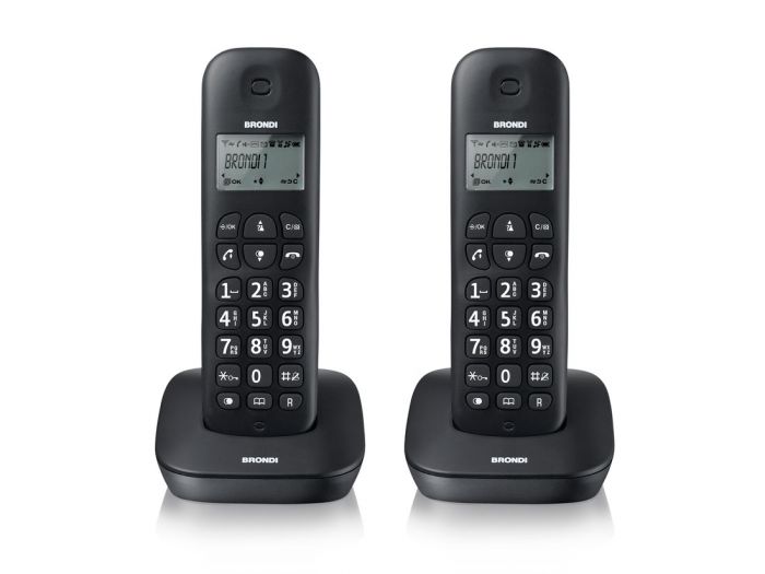 Telefono Cordless Gala Twin Nero