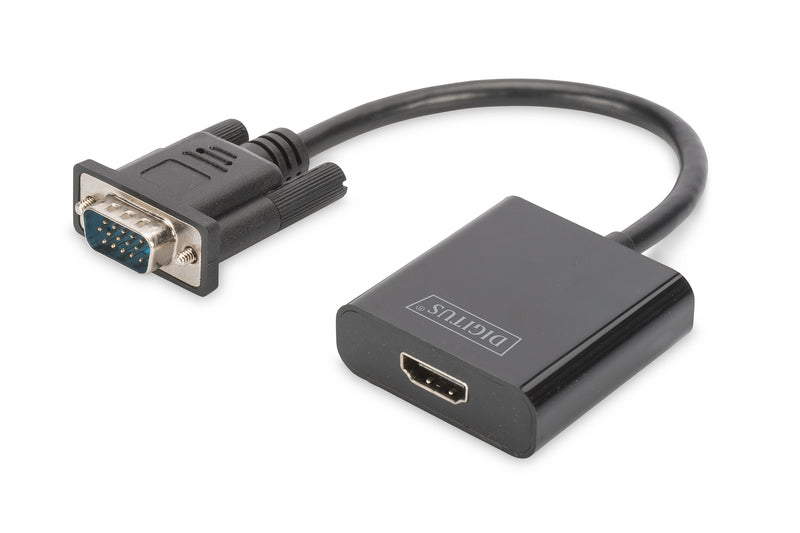 Convertitore Da Vga A Hdmi + Audio (3,5 Mm) Full Hd (1080P) 15 Cm
