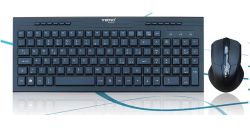 Kit Tastiera + Mouse Wireless Tc-740W Nera