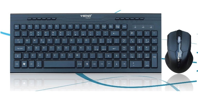 Kit Tastiera + Mouse Wireless Tc-740W Nera