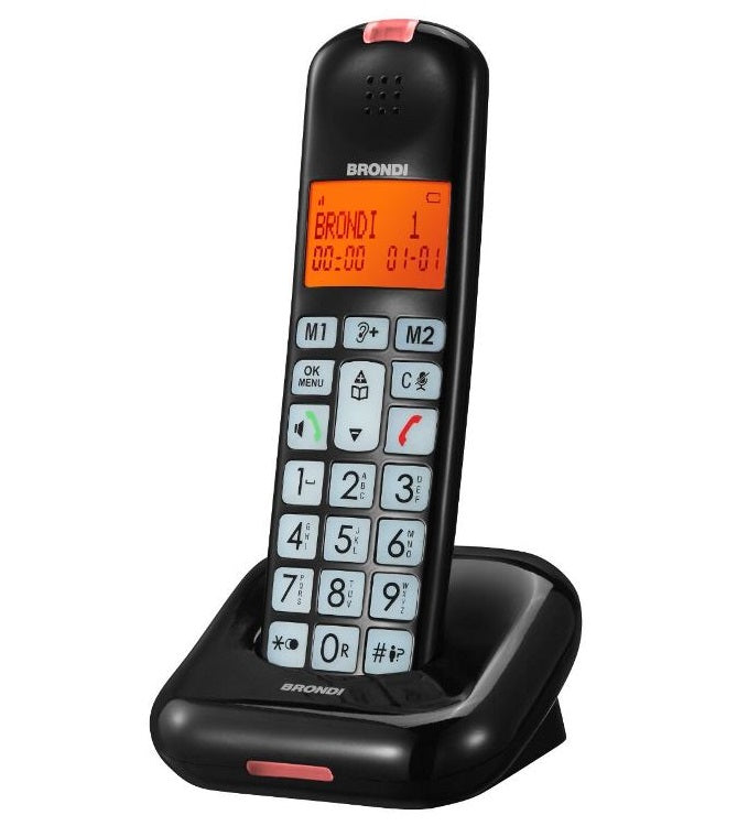 Telefono Cordless Bravo Moon Black (Br-10279020) Nero