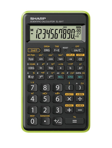 Calcolatrice Scientifica 131 Funzioni (Sh-El501Tbgr) Verde