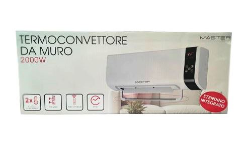 Termoconvettore Elettrico Da Muro 2000W Tcp3510R A Parete