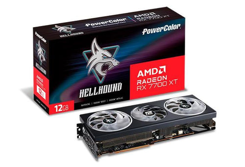 Scheda Video Radeon Rx7700 Xt Amd Hellhound 12G-L/Oc 12Gb