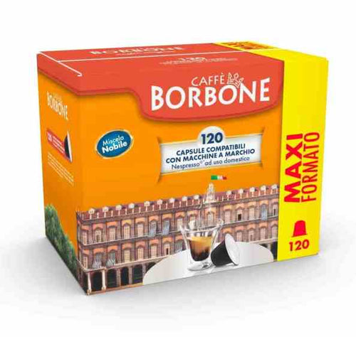 Capsule Monodose Di Caffe' Miscela Nobile Blu Compatibili Macchine Nespresso - 120Pz