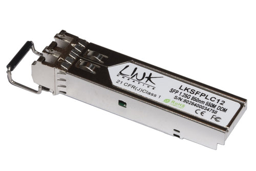 Modulo Minigbic (Sfp) Multimode Lc Duplex 1000Base-Sx, 850Nm 1,25 Gbps 550 Mt Con Ddm (Lksfplc12)