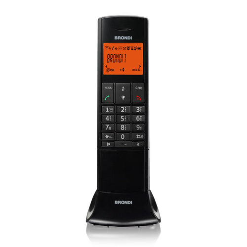 Brondi Lemure (Nero)  Telefono Cordless  Vivavoce  Eco Dect  Dect Gap