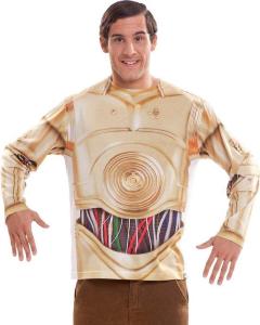 Costume Uomo Maglietta 3D Star Wars C3 Po Xl