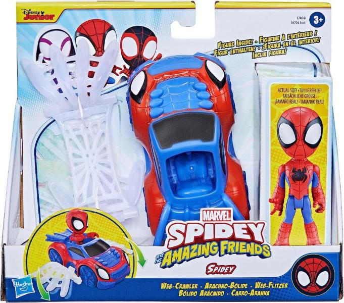 SPIDEY AMAZING FRIENDS WEB CRAWLER VEICOLO SPIDEY CON ACCESSORIO