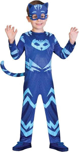 Costume Pj Masks Super Pigiamini In Scatola Cat Boy Gattoboy Taglia 6-8 Anni
