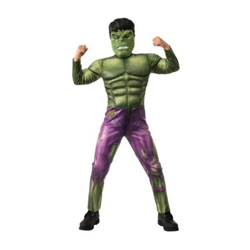 Costume Hulk Con Muscoli Avengers Mis. L 7-8 Anni