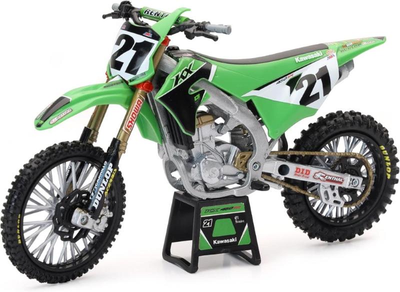 MOTOCROSS KAWASAKI RACING KX450 ANDERSON 21 SCALA 1:12