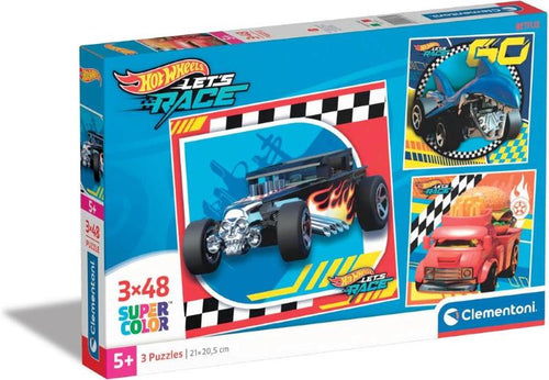 Puzzle 3X48 Pz Quadrato Hotwheels
