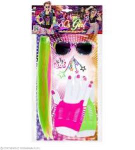 Set Accessori Ragazza Anni 80 C/Exstetion