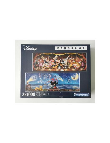 Puzzle 1000 Pz 2 In 1 Disney Panorama Mickey Mouse E Minnie Mouse