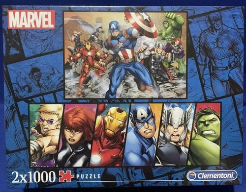 Puzzle 1000 Pz 2 In 1 Marvel Panorama Avengers