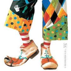Scarpe Clown In Lattice