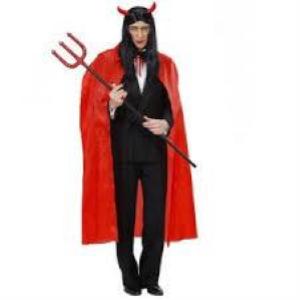 Costume Uomo Mantello Rosso Cm.130