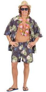 Costume Uomo Hawaiano Camicia/Pantalone M/L