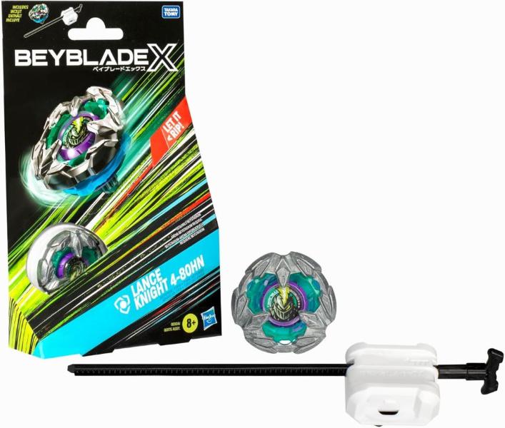 Beyblade X Starter Pack Lance Knight 4-80Hn Verde Acqua E Viola