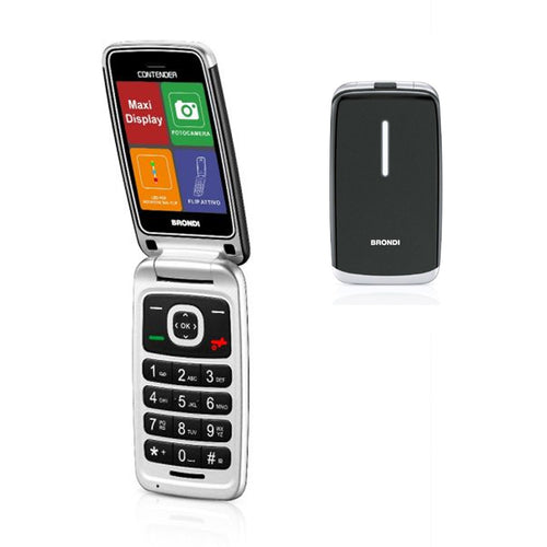 Brondi Contender (Nero)  Telefono Cellulare Senior