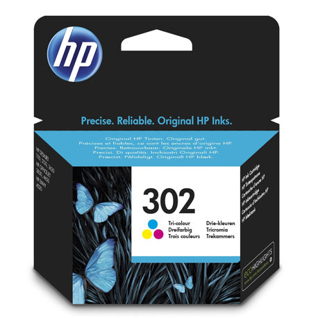 Hp 302 Tricolor (F6U65Ae)  Cartuccia Originale