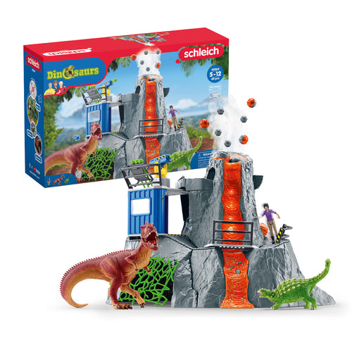Dinosauri Schliech-S 42564 Grande Spedizione Sul Vulcano