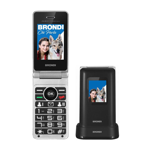 Brondi Amico Prezioso (Nero)  Telefono Cellulare Senior