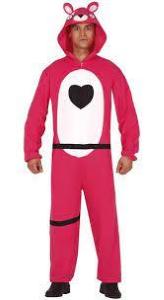 Costume Uomo Orso Rosa Ad. L -Fortnite- Cuddle Team Leader-