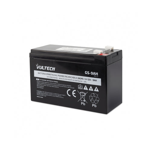 Vultech Gs-9Ah Rev. 2.1 - Batteria Ermetica Al Piombo Per Ups Da 9A