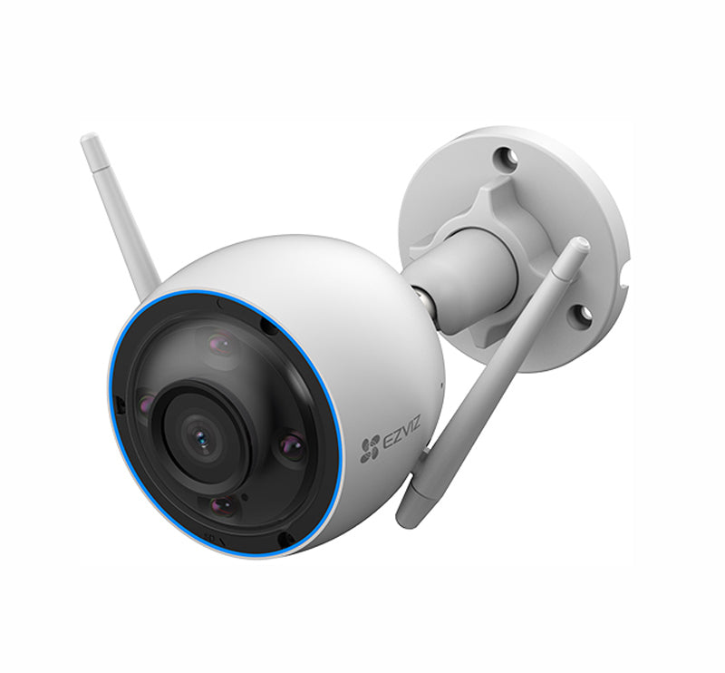 Ezviz H3 2K  Telecamera Da Esterno  2K  Color Night Vision  Difesa Attiva  Rilevamento Movimento Avanzato  Ip67