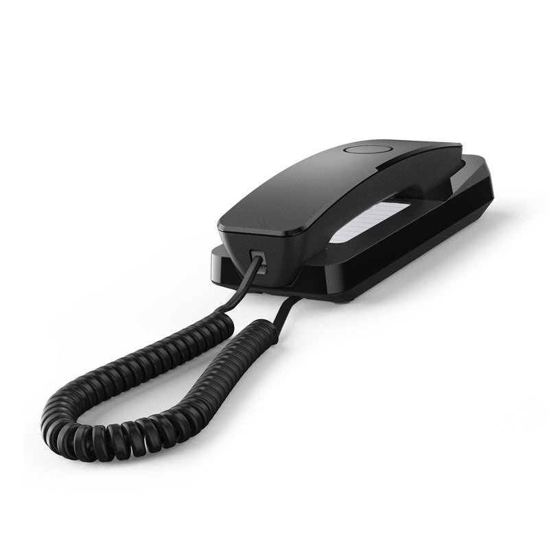Gigaset Desk 200 (Nero) - Telefono Corded - Compatibile Centralini Telefonici E Apparecchi Acustici