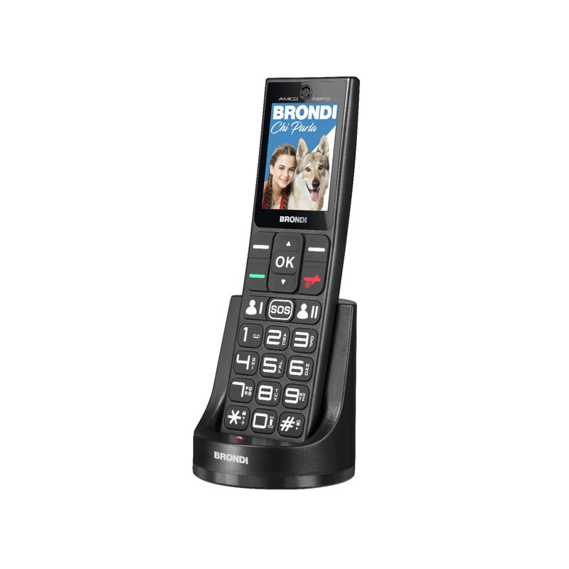 Brondi Amico Fidato (Nero)  Telefono Cellulare Senior