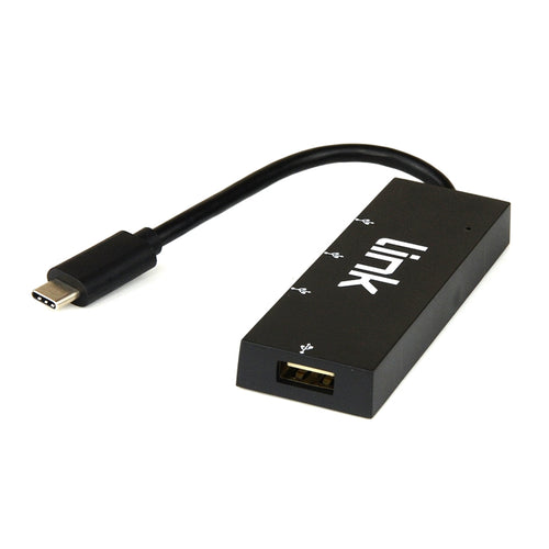 Link Lkcch04 - Hub 4 Porte Usb Con Connettore Usb-C - 1 X Usb 3.0 - 3 X Usb 2.0