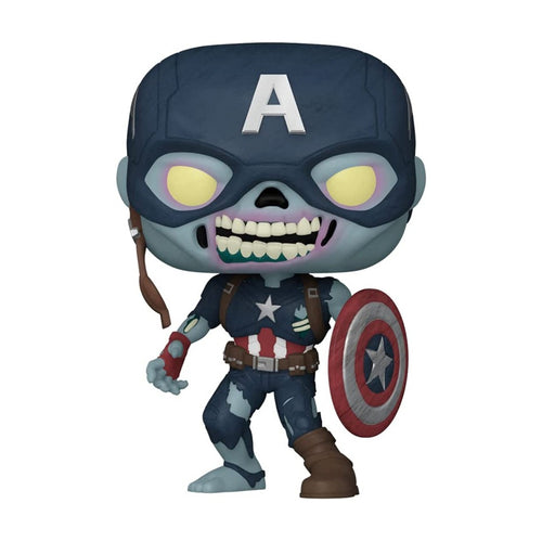 Funko Pop Zombie Captain America (Bobble Head) (57375)  What If  Marvel  Num 941