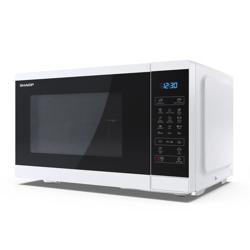 Sharp Yc-Mg252Ae-W - Forno A Microonde 25L - 900W - Controllo Digitale - Grill - 11 Livelli Di Potenza - Full White