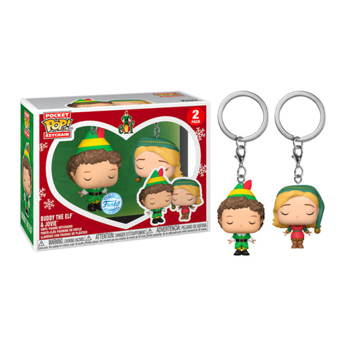Funko Pop Keychain Buddy  E  Jovie 2Pk (73921)  Elf