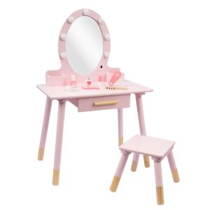Specchiera C/Luci Legno