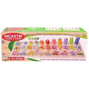 Incastri Numeri E Forme Legno Abaco