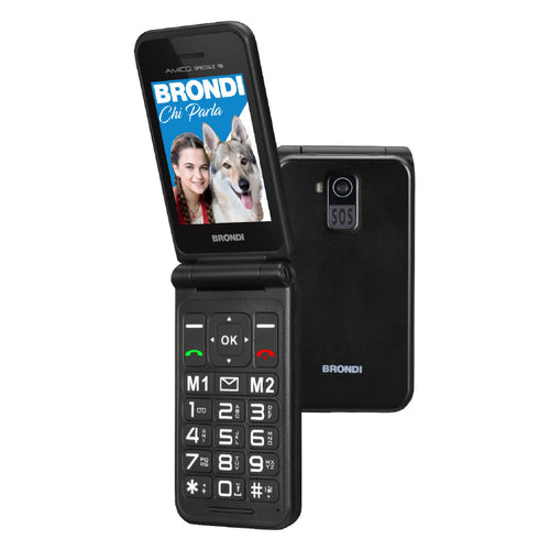 Brondi Amico Speciale 4G (Nero Metal) - Telefono Cellulare
