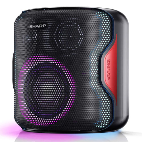 Sharp Ps-921(Bk) - Speaker Bluetooth Portatile Tws - 130W - Flac - Ipx5 - Gioco Luce Led Rgb - Nero