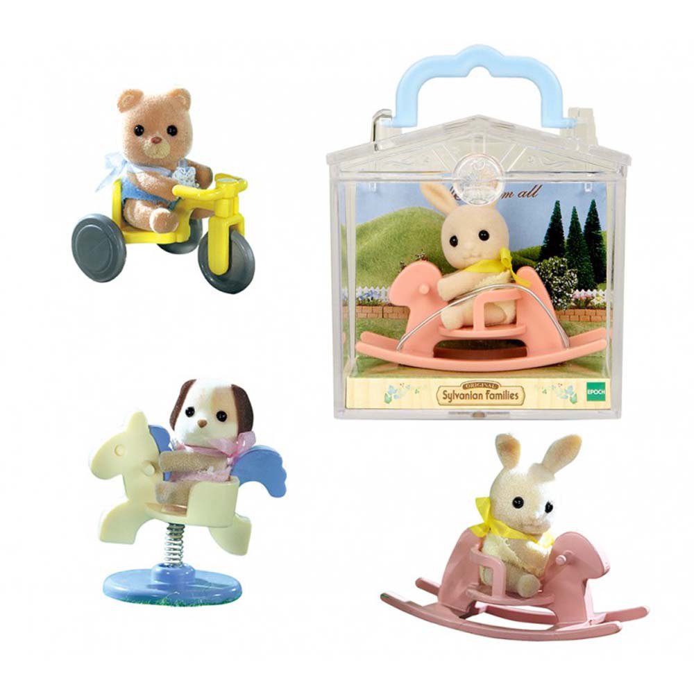 4391A Sylvanian Families - Cofanetto Coniglio- Beagle- Orso, modello casuale