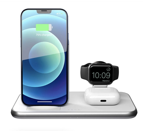 Stand Ricarica Wireless 4-In-1 Bianco