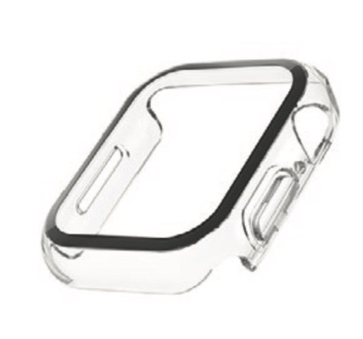 Proteggi Schermo Curvo + Bumper Per Apple Watch Serie 9/8/7/Se (1St/2Ndggen)/6/5/4 40/41Mm - Clear